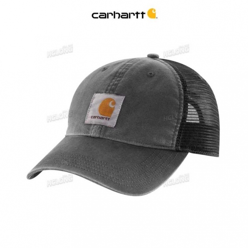 Carhartt Canvas Mesh-Back Cap Black | IN0002349