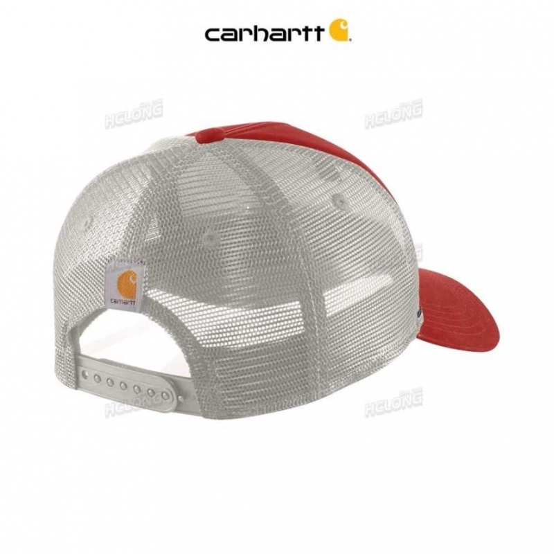 Carhartt Canvas Mesh-Back Crafted Patch Cap Chili Pepper | IN0002424