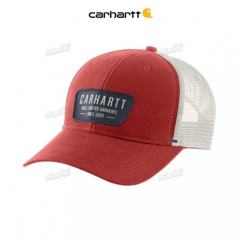 Carhartt Canvas Mesh-Back Crafted Patch Cap Chili Pepper | IN0002424