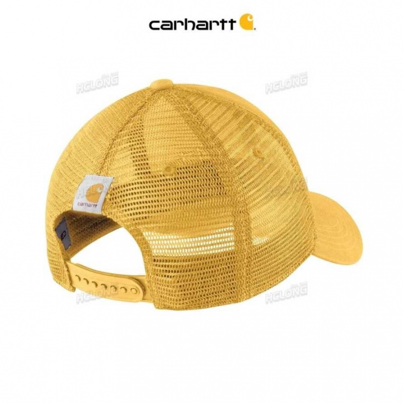 Carhartt Canvas Mesh-Back Logo Graphic Cap Sundance | IN0002387