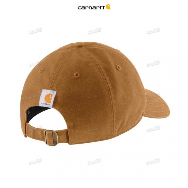 Carhartt Canvas Script Graphic Cap Brown | IN0002410