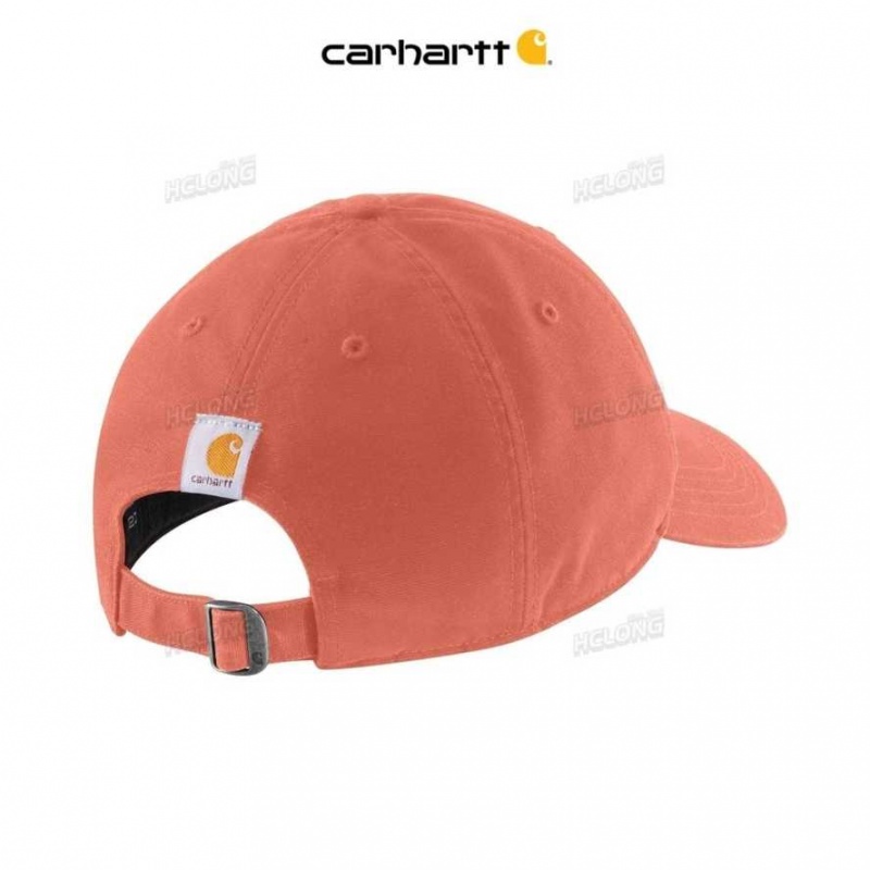 Carhartt Canvas Script Graphic Cap Desert Orange | IN0002411