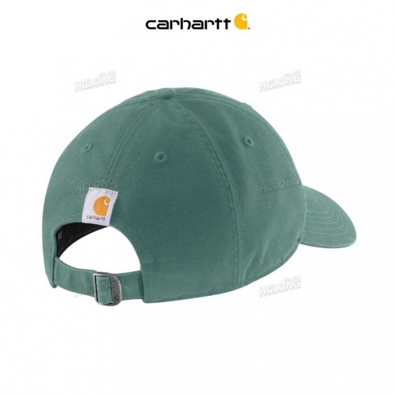 Carhartt Canvas Script Graphic Cap Slate Green | IN0002415