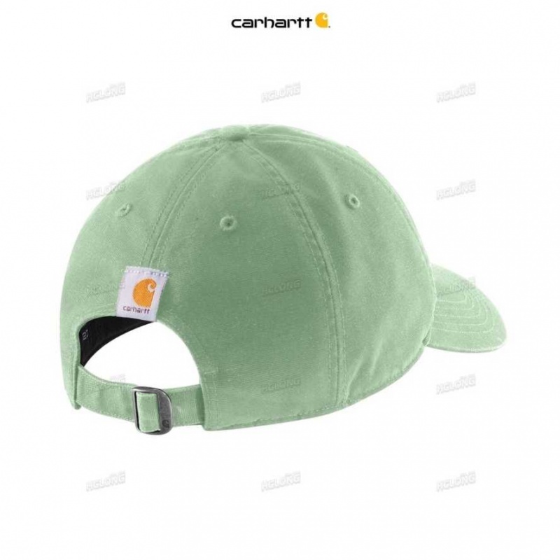 Carhartt Canvas Script Graphic Cap Soft Green | IN0002412