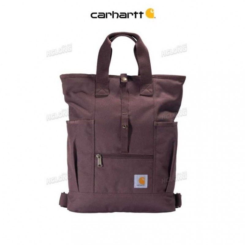 Carhartt Convertible Backpack Tote Burgundy | IN0002137