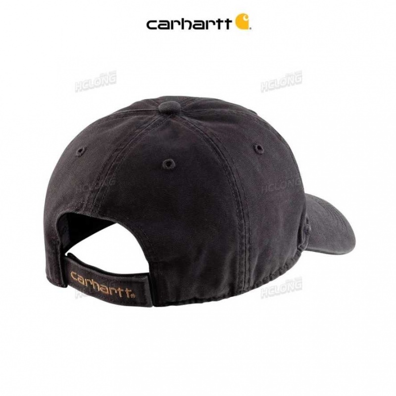 Carhartt Cotton Canvas Cap Black | IN0002402