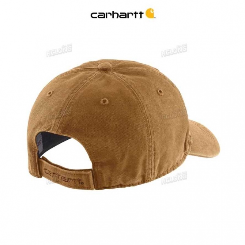 Carhartt Cotton Canvas Cap Brown | IN0002401