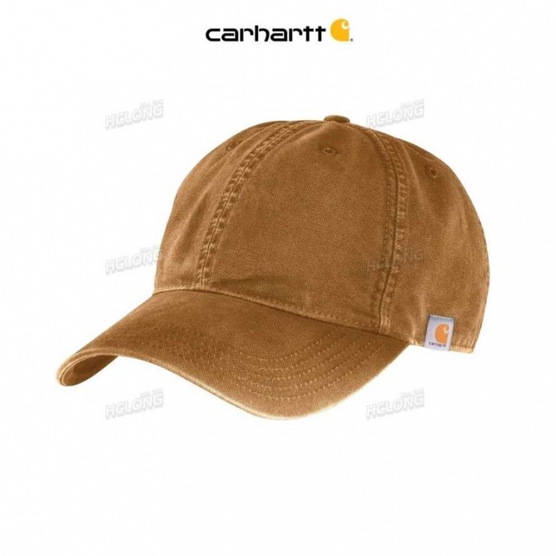 Carhartt Cotton Canvas Cap Brown | IN0002401