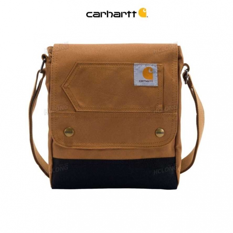 Carhartt Cross Body Snap Bag Brown | IN0002207