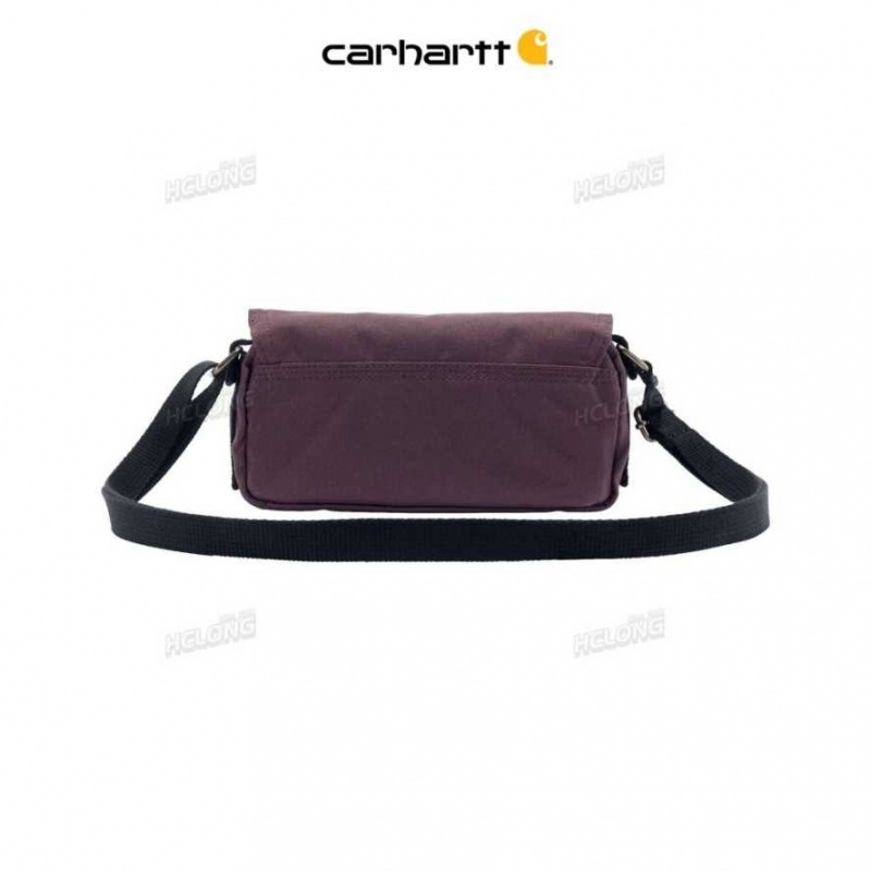 Carhartt Crossbody Horizontal Bag Burgundy | IN0002202