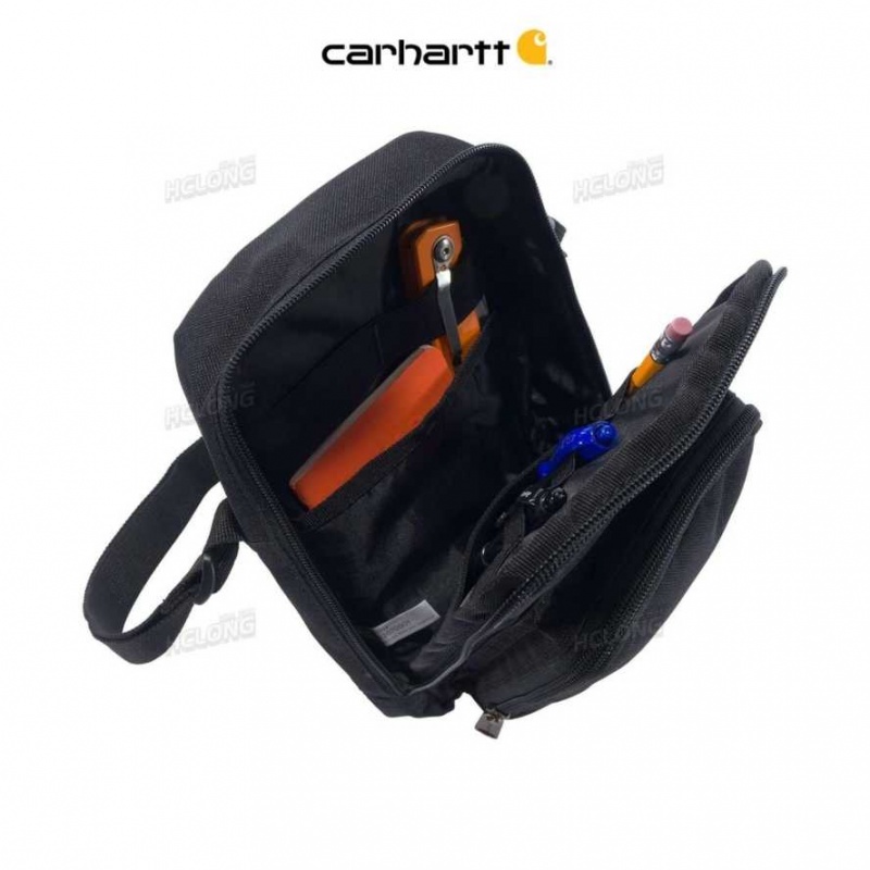 Carhartt Crossbody Zip Bag Black | IN0002178