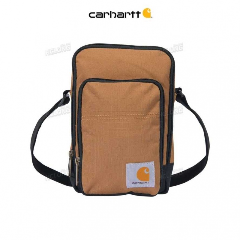 Carhartt Crossbody Zip Bag Brown | IN0002174