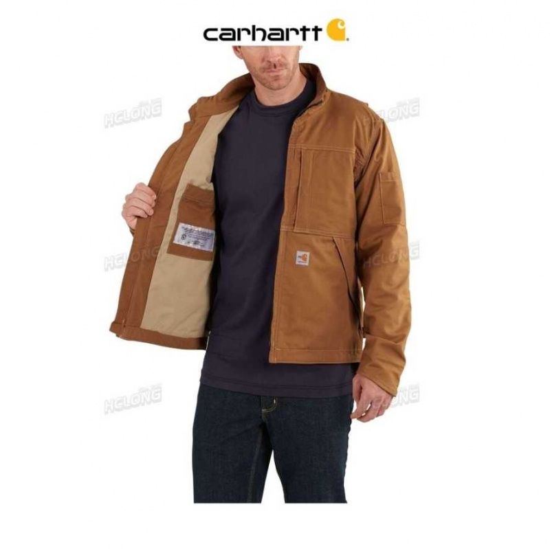 Carhartt Flame-Resistant Full Swing Quick Duck Jacket Brown | IN0000218