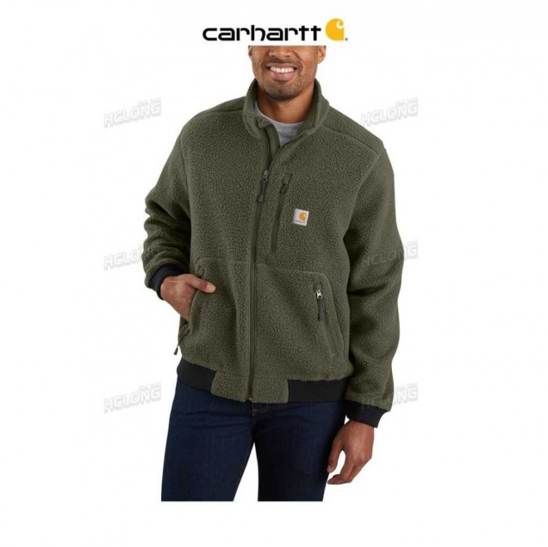 Carhartt Fleece Jacket Basil Heather | IN0000169