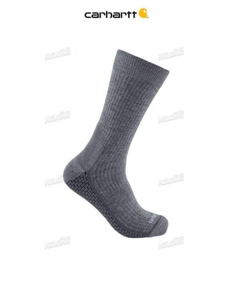 Carhartt Force Grid Midweight Crew Sock Asphalt | IN0002736