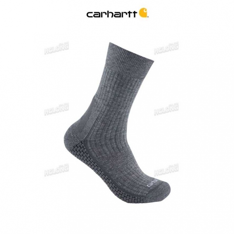 Carhartt Force Grid Midweight Crew Sock Asphalt | IN0002738