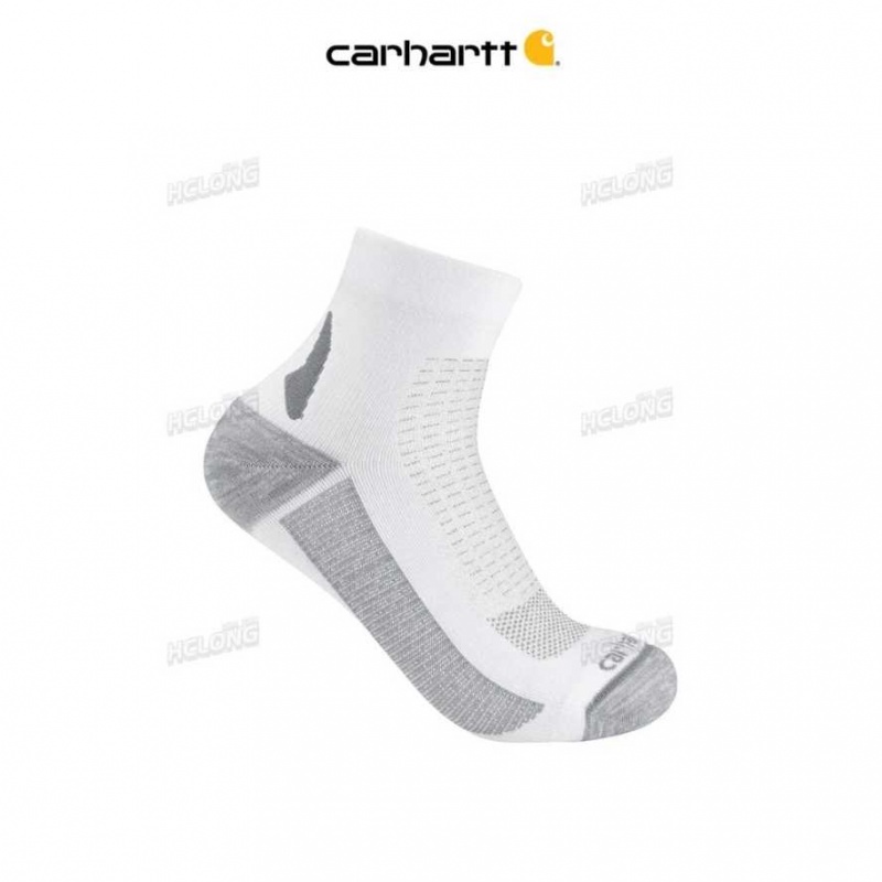 Carhartt Force Lightweight Quarter Sock White | IN0002797