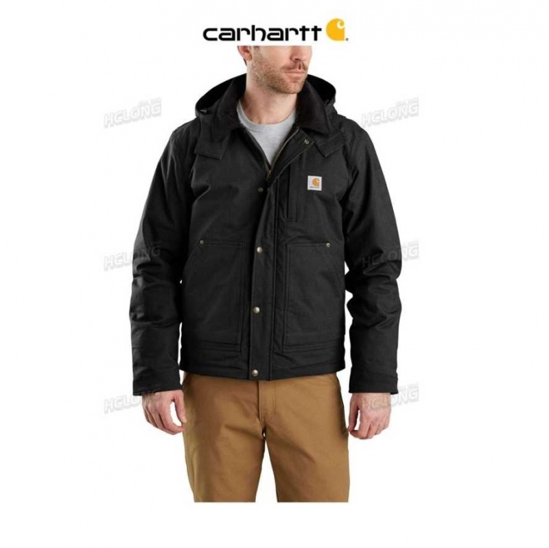 Carhartt Full Swing Relaxed Fit Ripstop Insulated Jacket Black | IN0000129