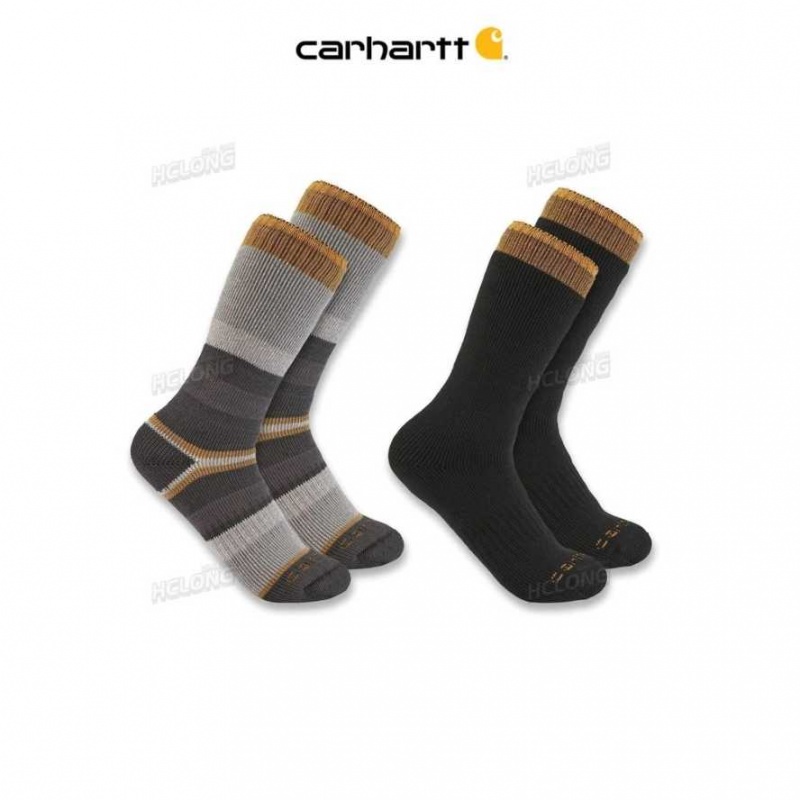 Carhartt Heavyweight Crew Sock 2-Pack Gray | IN0002701