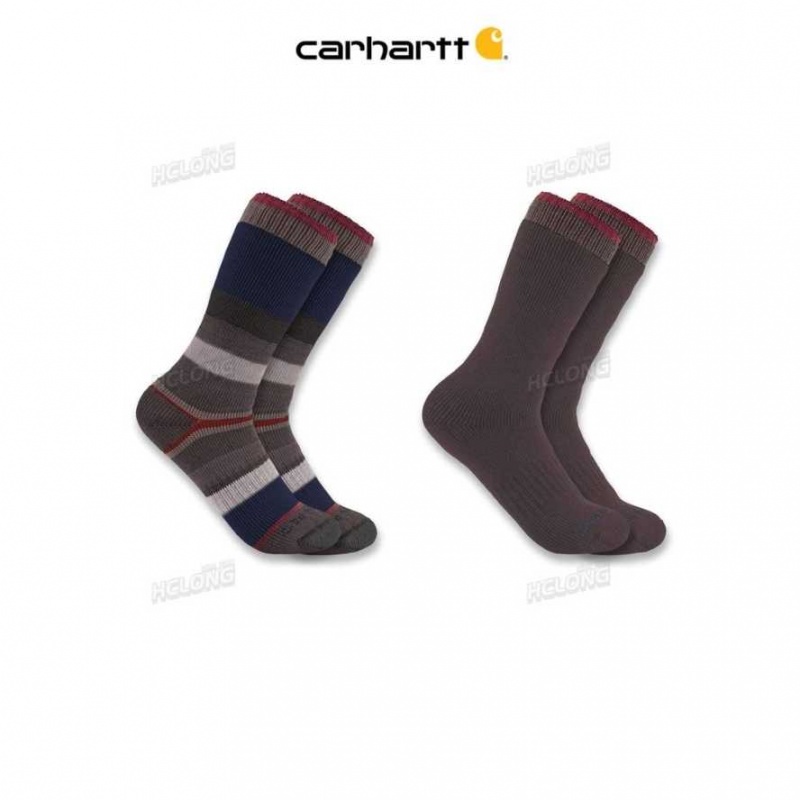 Carhartt Heavyweight Crew Sock 2-Pack Tarmac | IN0002703