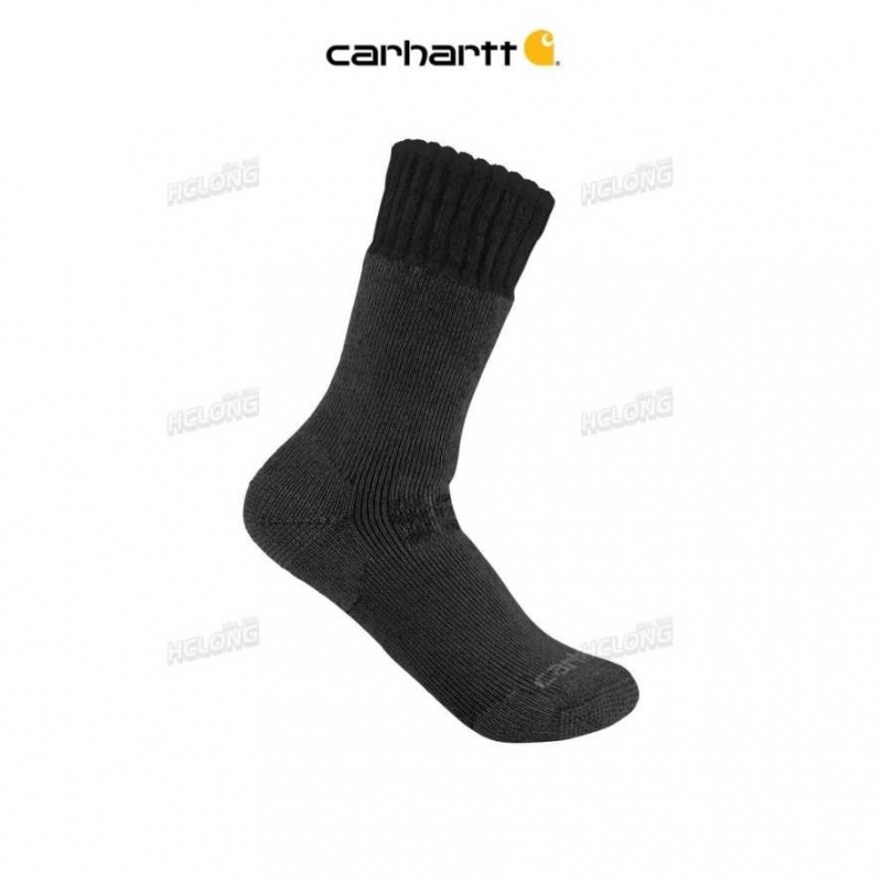 Carhartt Heavyweight Synthetic-Wool Blend Boot Sock Black | IN0002660