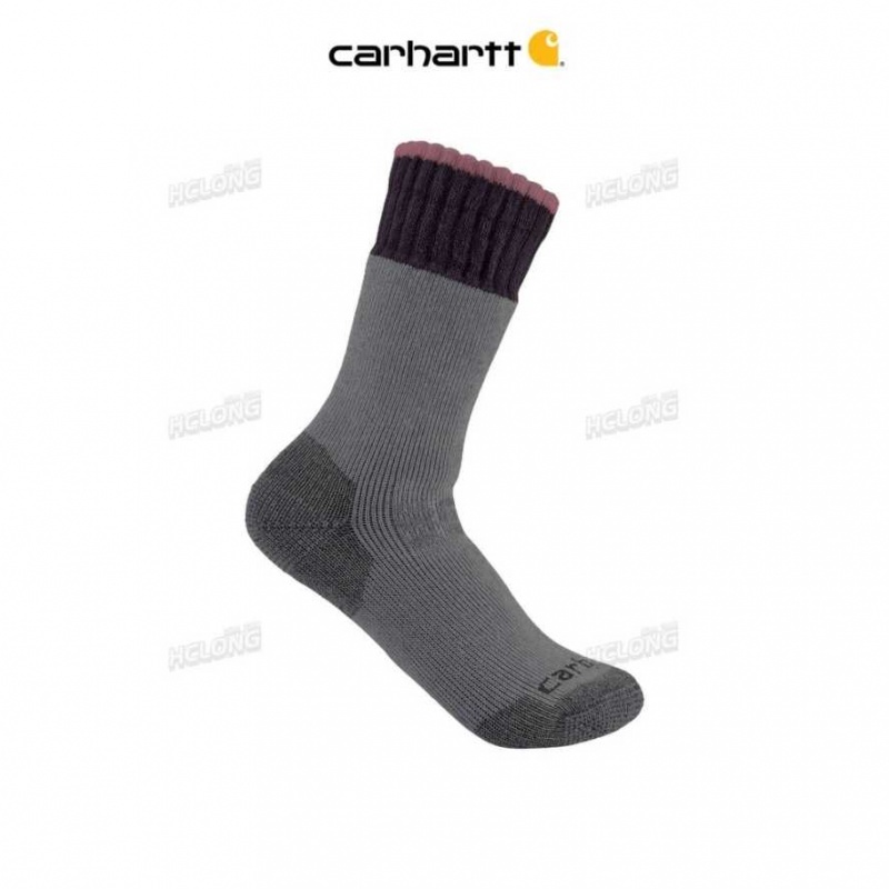 Carhartt Heavyweight Synthetic-Wool Blend Boot Sock Gray | IN0002663