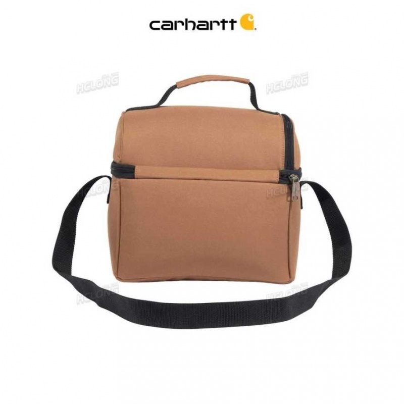 Carhartt Insulated 12 Can Two Compartment Lunch Cooler Brown | IN0002445