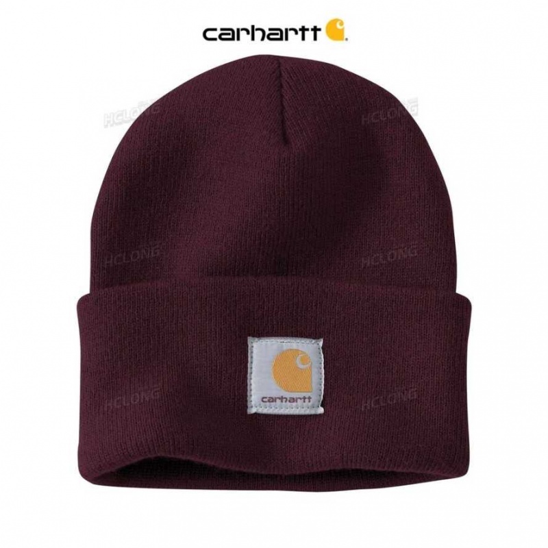 Carhartt Knit Cuffed Beanie Blackberry | IN0002291