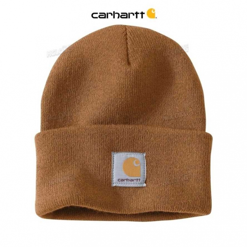 Carhartt Knit Cuffed Beanie Brown | IN0002283