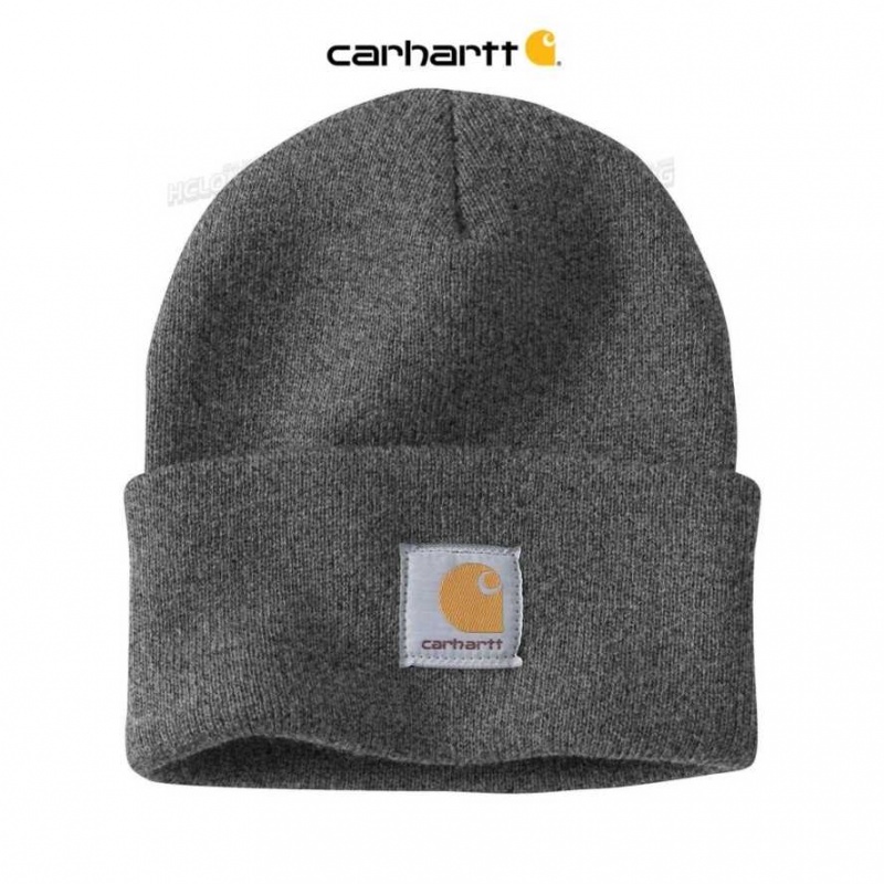 Carhartt Knit Cuffed Beanie Coal Heather | IN0002281