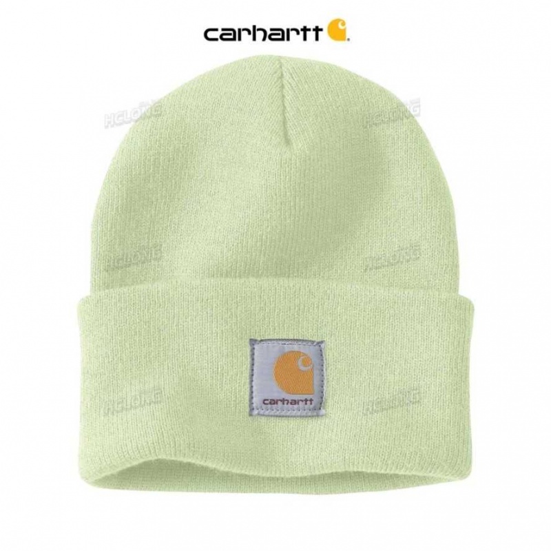 Carhartt Knit Cuffed Beanie Hint of Lime | IN0002315