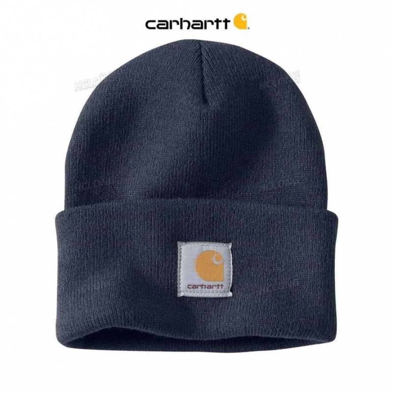 Carhartt Knit Cuffed Beanie Navy | IN0002276