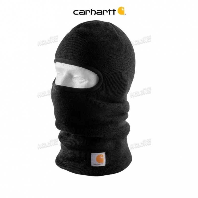 Carhartt Knit Insulated Face Mask Black | IN0002468