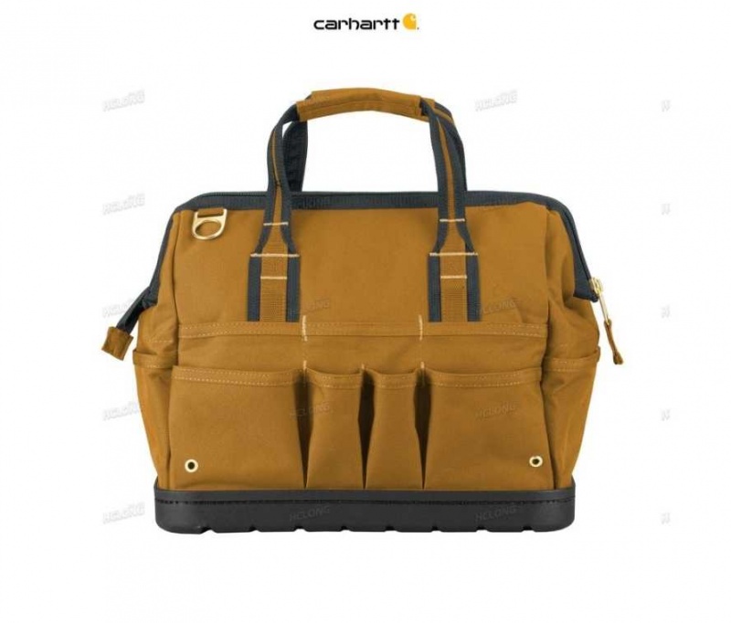 Carhartt Legacy 16 Tool Bag w Molded Base Brown | IN0002156