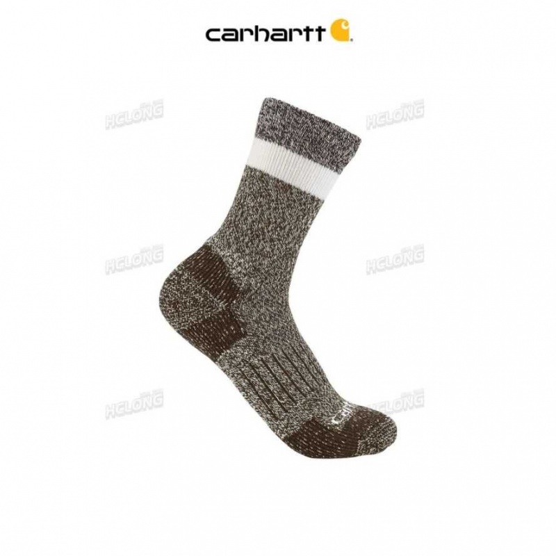 Carhartt Midweight Crew Sock SOFT TAN FULL GRAIN LEATHER | IN0002725