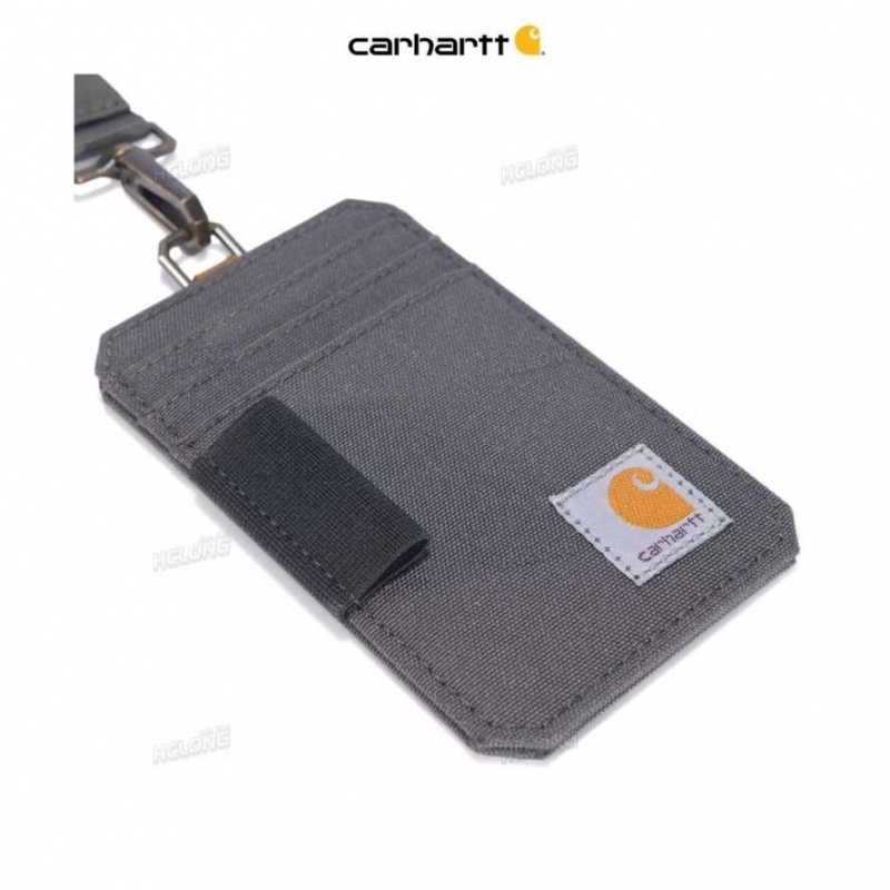 Carhartt NYLON DUCK ID HOLDER AND LANYARD Gravel | IN0002854