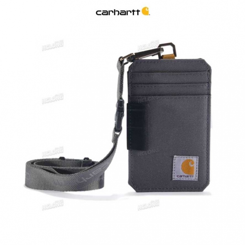 Carhartt NYLON DUCK ID HOLDER AND LANYARD Gravel | IN0002854