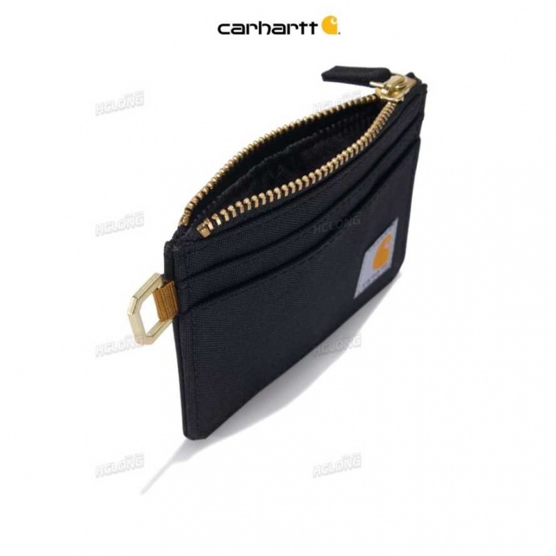 Carhartt NYLON DUCK ZIPPERED CARD KEEPER Black | IN0002850