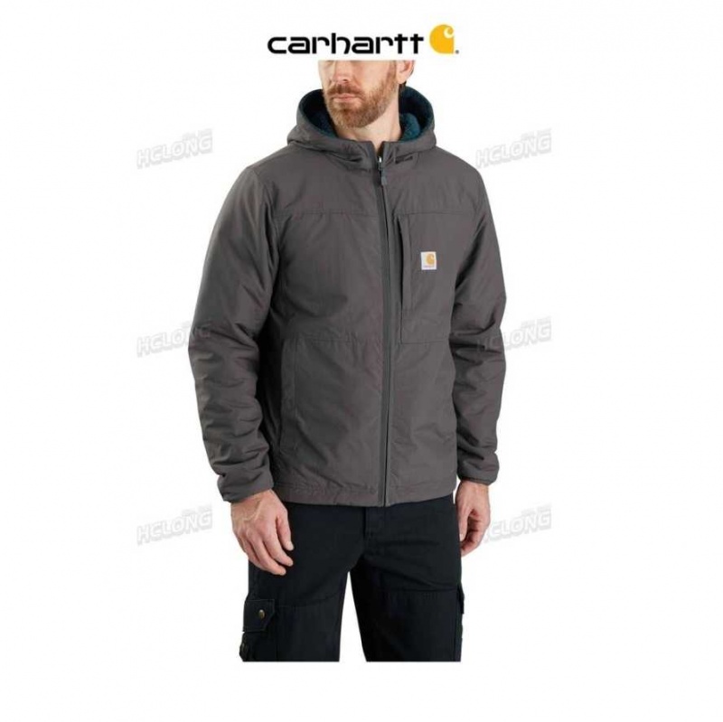 Carhartt Rain Defender Relaxed Fit Fleece Reversible Jacket Night Blue Heather / Shadow | IN0000187