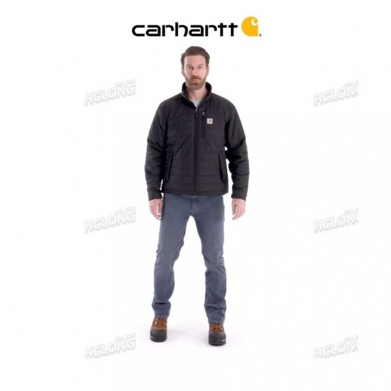 Carhartt Rain Defender Relaxed Fit Lightweight Insulated Jacket Black | IN0000114