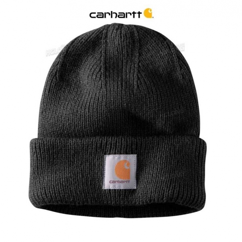 Carhartt Rib Knit Beanie Black | IN0002268