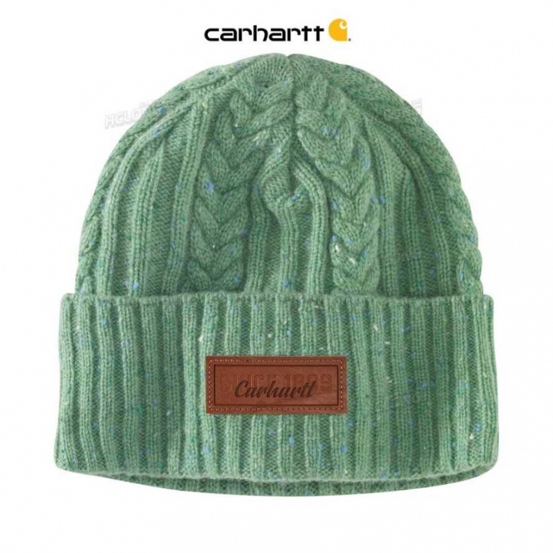 Carhartt Rib Knit Fisherman Beanie Jade Nep | IN0002272