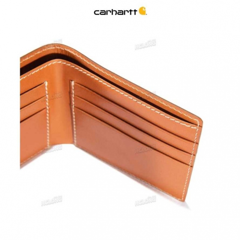 Carhartt Rough Cut Bifold Wallet Brown | IN0002830