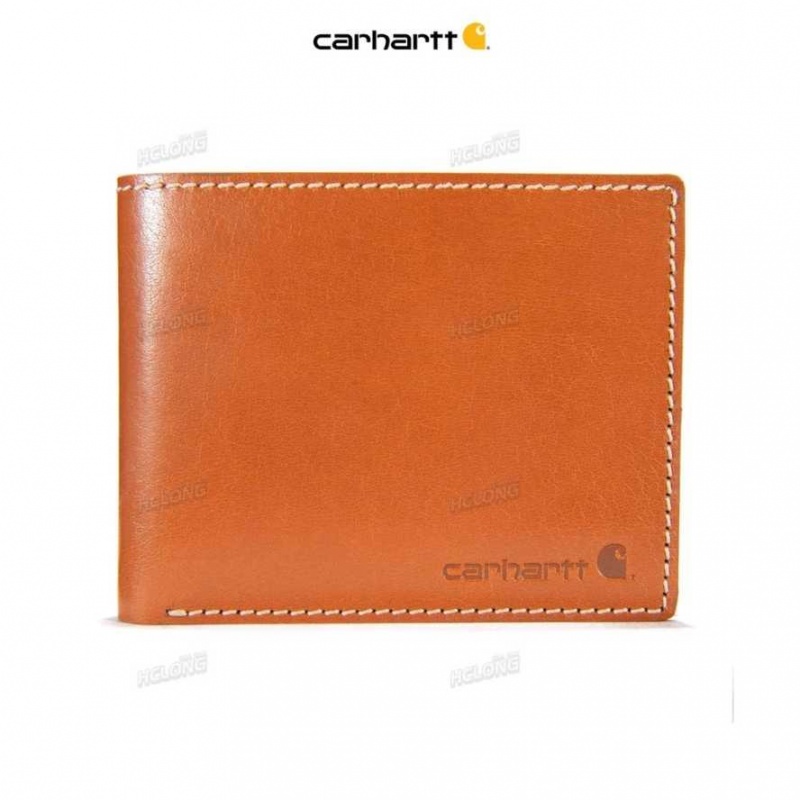 Carhartt Rough Cut Bifold Wallet Brown | IN0002830