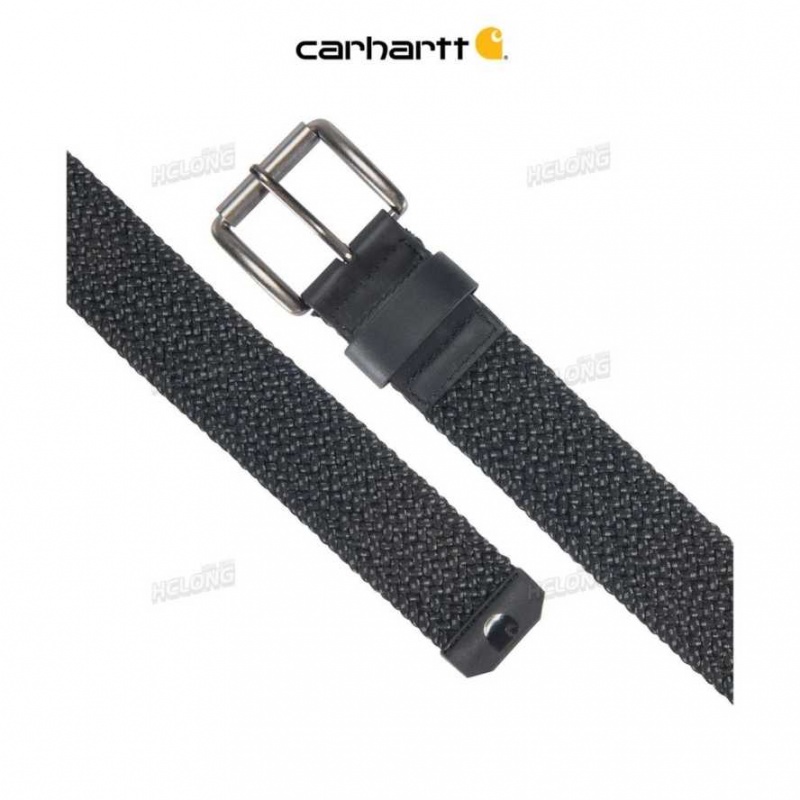 Carhartt Rugged Flex Nylon Cord Braided Belt Black | IN0002338