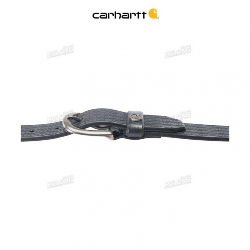 Carhartt Saddle Leather Basketweave Belt Black | IN0002343