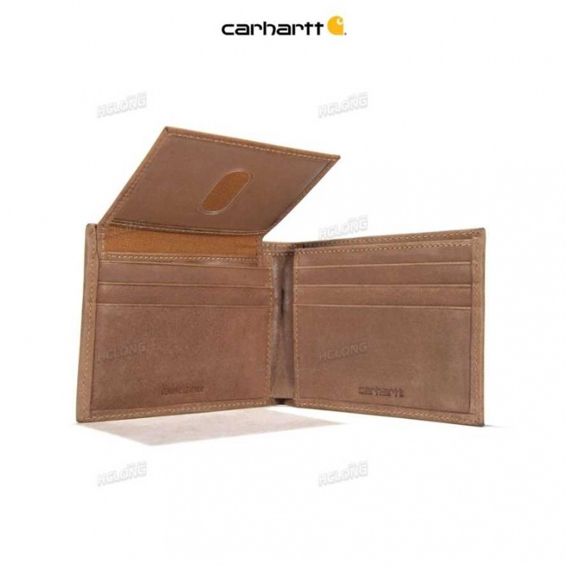 Carhartt Saddle Leather Bifold Brown | IN0002832