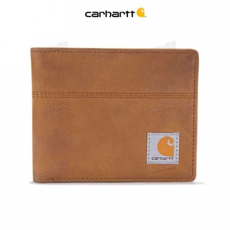 Carhartt Saddle Leather Bifold Brown | IN0002832