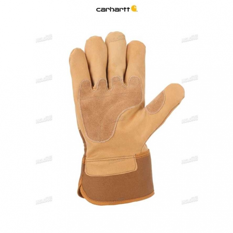 Carhartt Safety Cuff Work Glove Brown | IN0002482