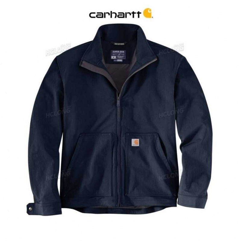 Carhartt Super Dux Relaxed Fit Lightweight Soft Shell Jacket Navy | IN0000207